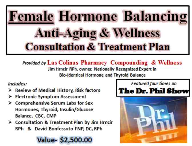 HORMONE BALANCING FOR WOMEN ANTI-AGING AND WELLNESS CONSULTATION AND TREATMENT PLAN