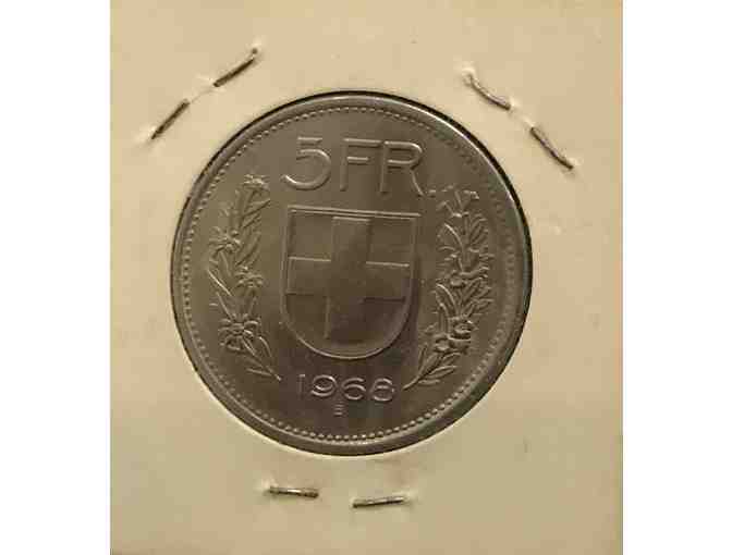 1968 Swiss 5 Francs