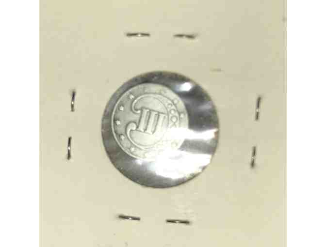 1853 Silver 3 cent piece