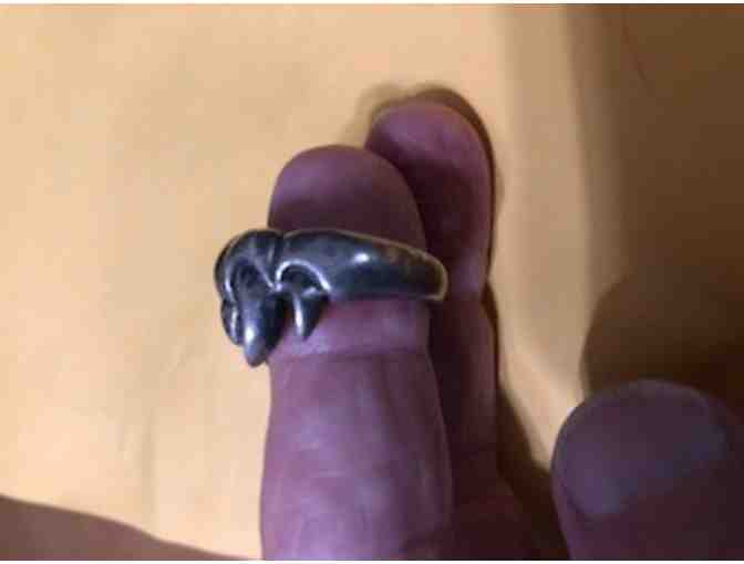 Silver Ring with Fangs