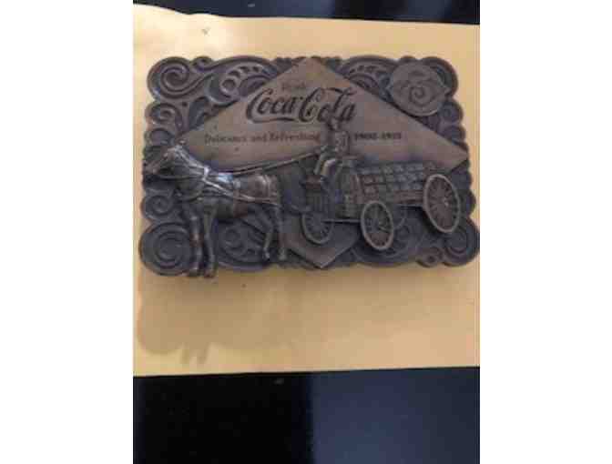 75th Anniversary Coca Cola Belt Buckle #2