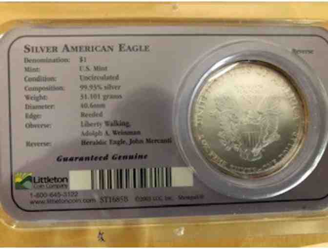 One Troy Ounce Silver - 2004 American Eagle #3