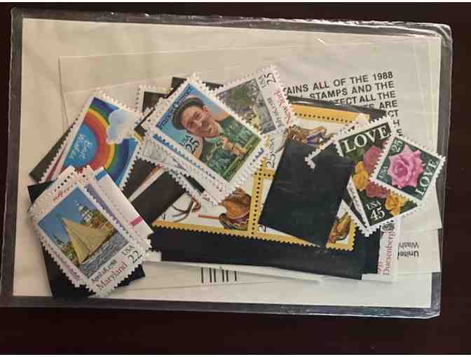 1988 USPS Commemorative Stamp Book with Stamps