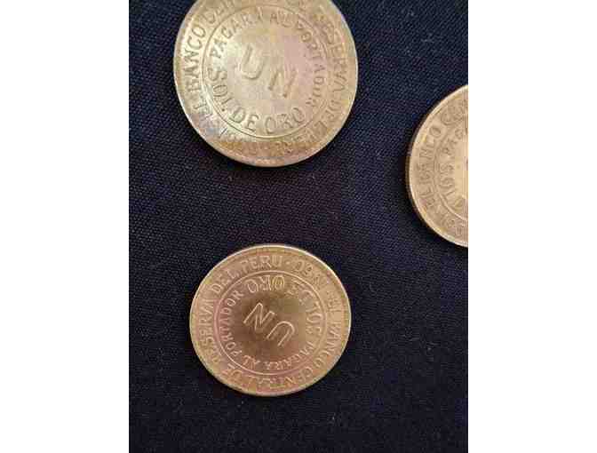 Lot of 3 (UN) 1 Sol Peru coins