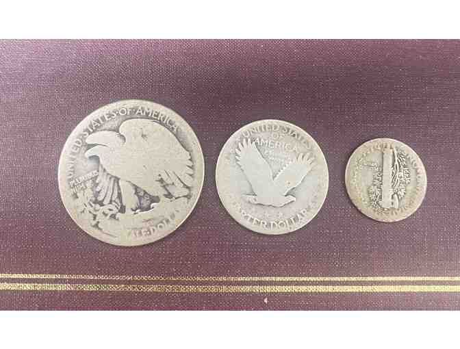 Set of Three Silver Coins