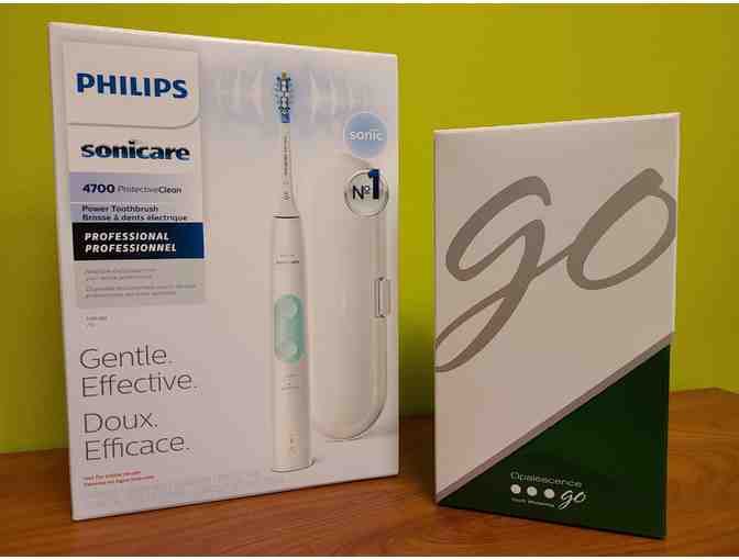 Sonicare Toothbrush and Teeth Whitening Package
