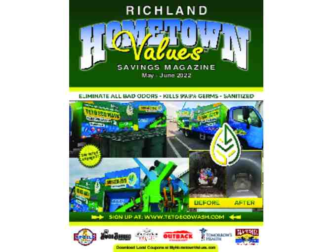 1/6 page Ad + Design Package in Hometown Values Savings Magazine