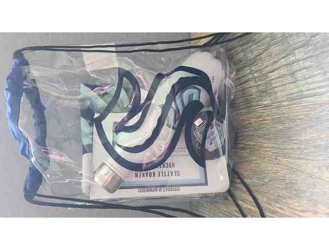 Seattle Kraken Swag Bag w/ Signed Puck