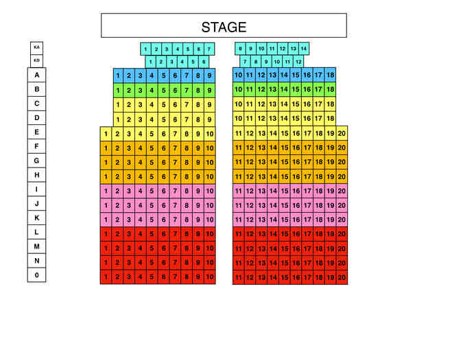 12/13 @ 7PM -- FRONT ROW -- 4 SEATS (#01-04)