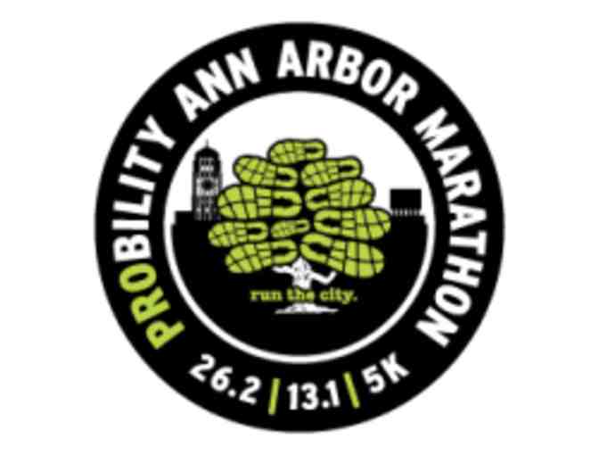 Entry to Probility Ann Arbor Marathon