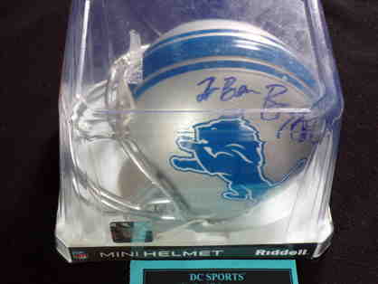 Detroit Lions Barry Sanders Autographed Mini Helmet
