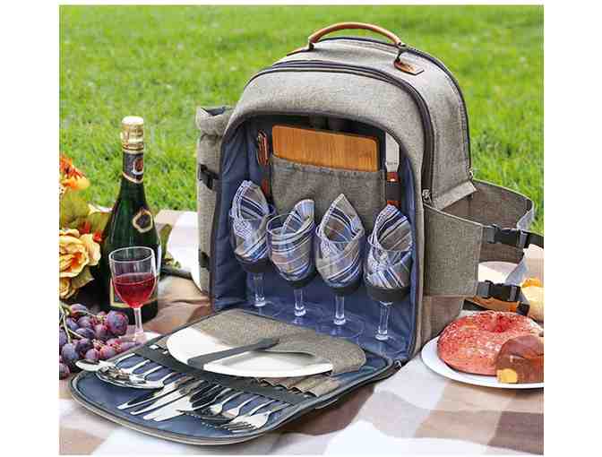 Sunflora Picnic Backpack Basket with $50 Meijer Gift Card