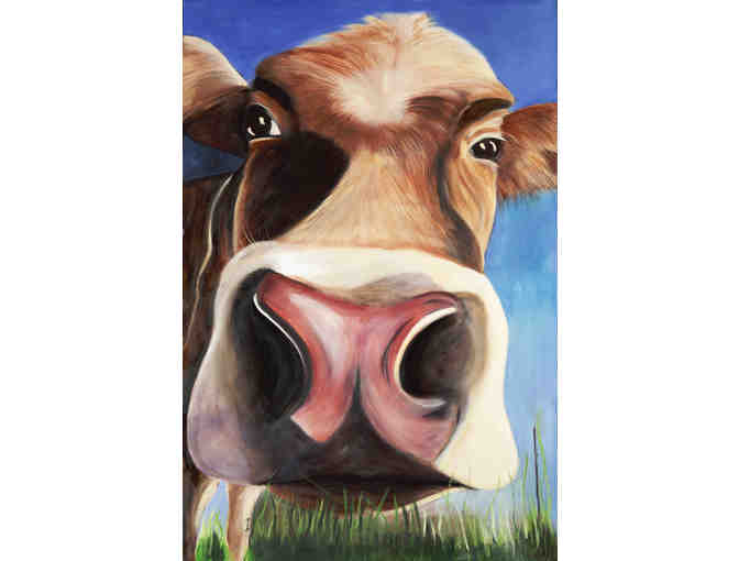 One of a kind original Annie Spear artwork 'Wellington' Framed Canvas