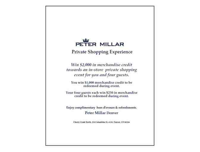 Peter Millar Shopping Experience