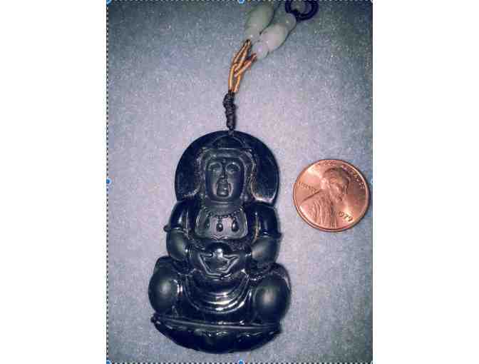 Guanyin 'Goddess of Mercy' Jade Pendant with Certificate of Authenticity