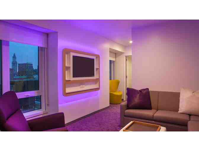 2 Night Stay in the YOTEL Boston VIP Suite (sleeps 4!) + $100 for Sky or Club Lounges!
