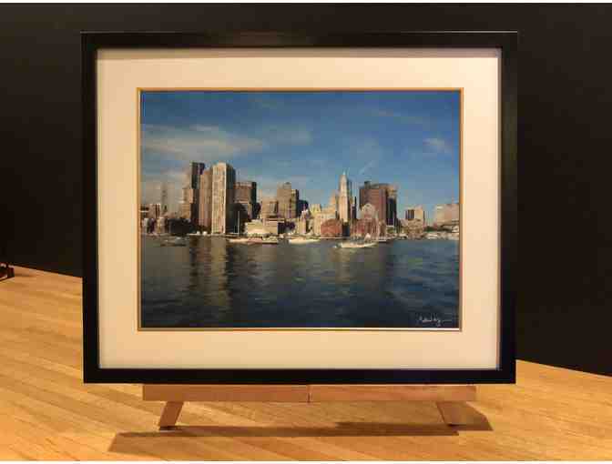 Boston Waterfront Painting by local artist Peter Ng
