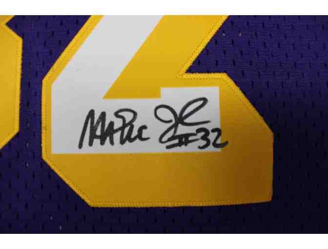 Autographed MAGIC Johnson LA Lakers Jersey - purple