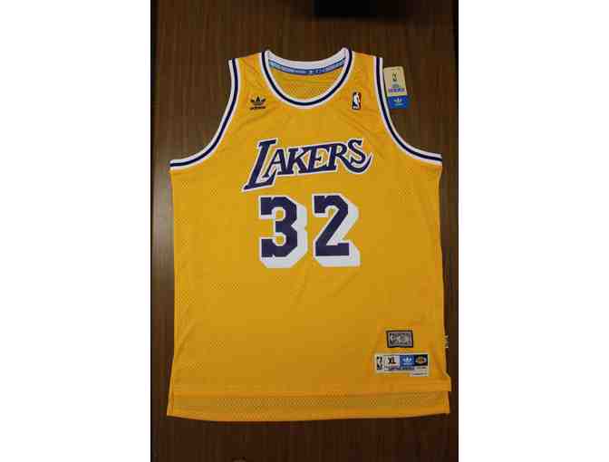 Autographed MAGIC Johnson LA Lakers Jersey - gold