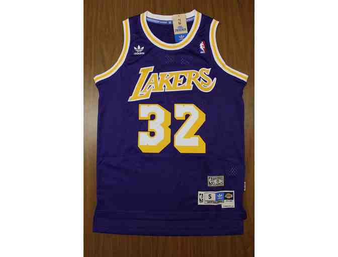 Autographed MAGIC Johnson LA Lakers Jersey - purple
