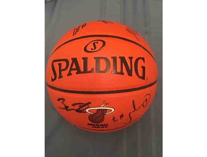 Autographed 2015-16 Miami Heat Team Basketball