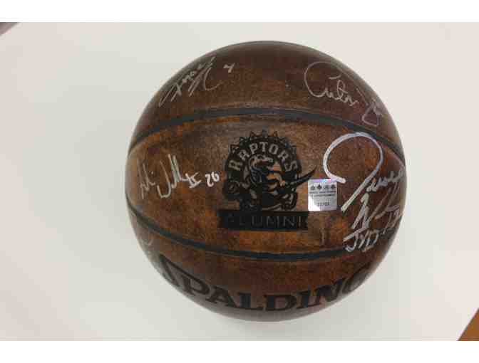 Autographed Toronto Raptors Alumni Leather Basketball
