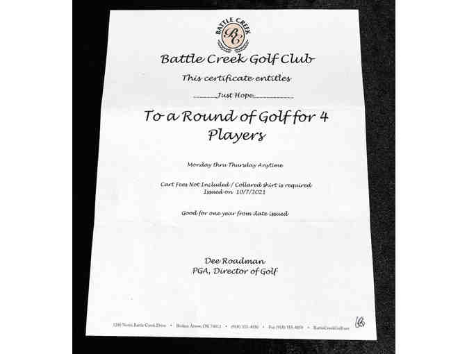 Battle Creek Golf for 4