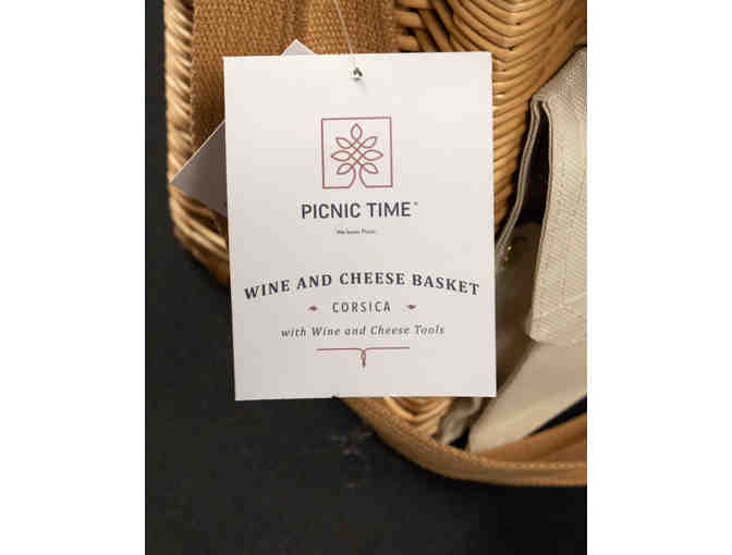 Picnic Time Wine and Cheese Basket