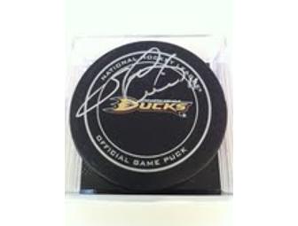 Anaheim Ducks Hockey Puck signed by SAKU KOIVU