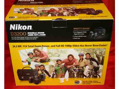 Nikon D3200 Double Zoom Lens Kit & Case with Full HD 1080p Videos