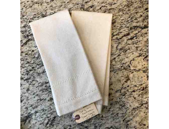 Beautifully Hand-woven cotton Guest Towels-Set of 2