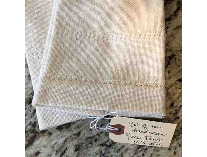 Beautifully Hand-woven cotton Guest Towels-Set of 2