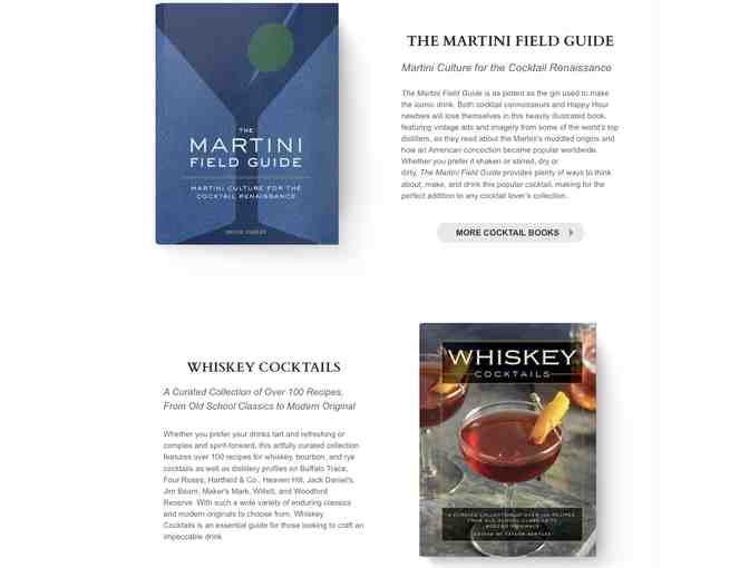 Martini Field Guide & Whiskey Cocktails - Books from Cider Mill Press