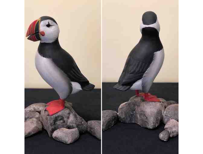 Hand carved Puffin