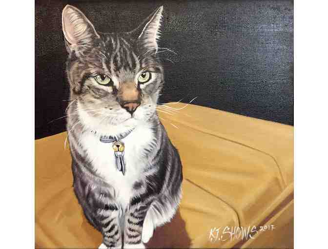 Custom Pet Portrait by Kelly Jo Shows  8' X 8'  $125 Value