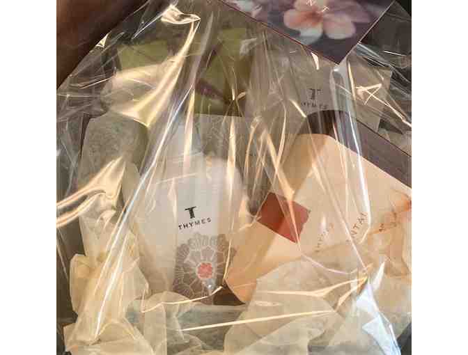 Fleurant gift basket of Thymes bath products $65 value
