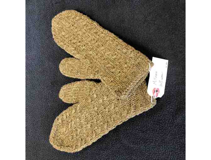 Hand knit mittens - Photo 1