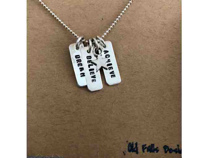 Old Falls Designs Sterling Silver Hand Stamped Necklace - Photo 1