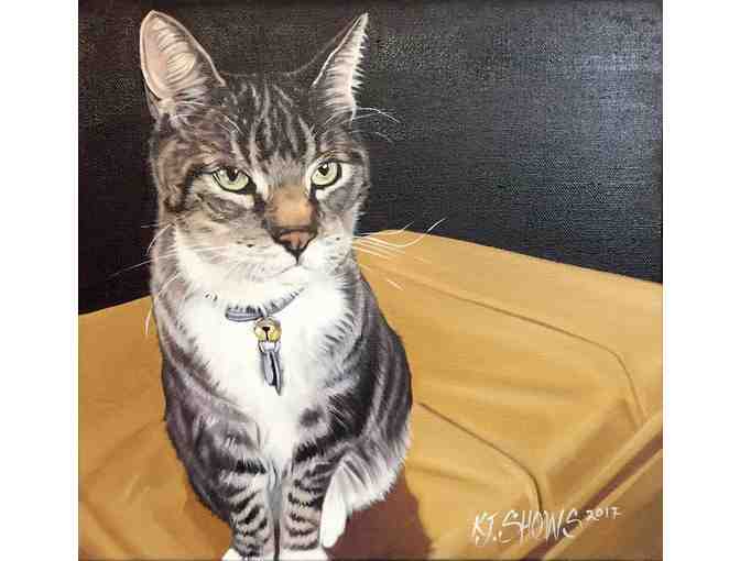 Custom Pet Portrait by Kelly Jo Shows 6' X 6' $80 Value