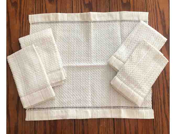 Beautifully Hand-woven set of 5 cotton placemats or napkins