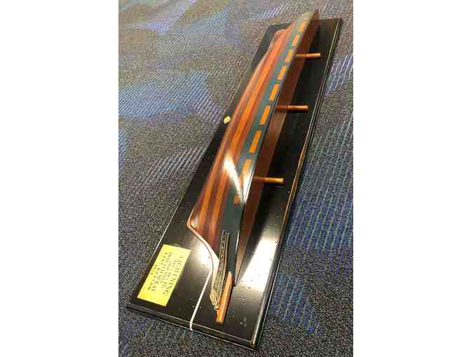 Hurlbutt Designs - Wooden replica of half hull of1854 Clipper Ship 'Lightning'