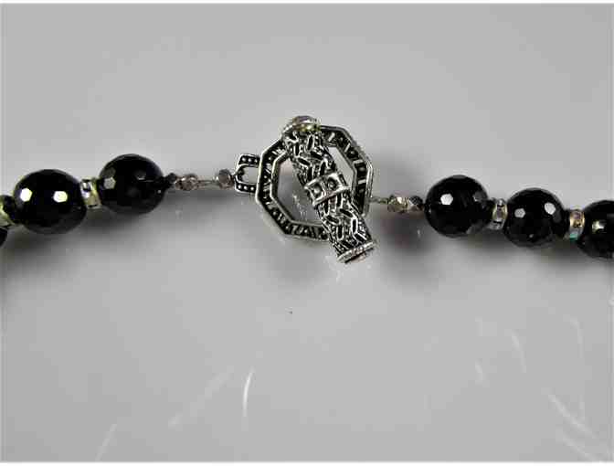 Handcrafted Black Onyx Necklace & Earrings