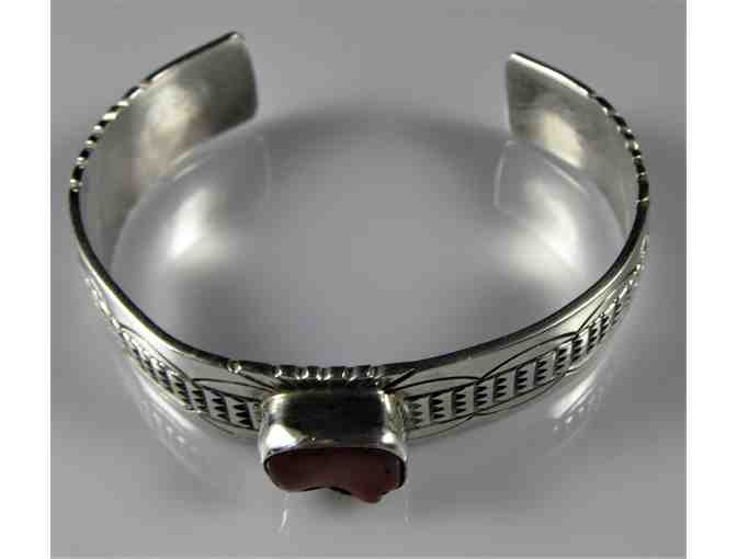 Sterling Silver with Coral Bracelet