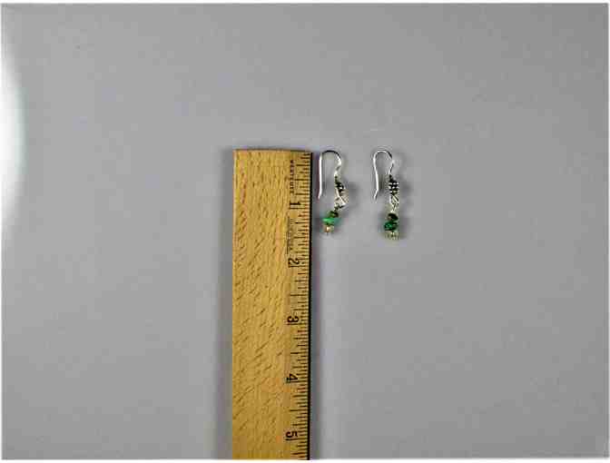 Natural Turquoise Beaded Necklace & Earrings Set