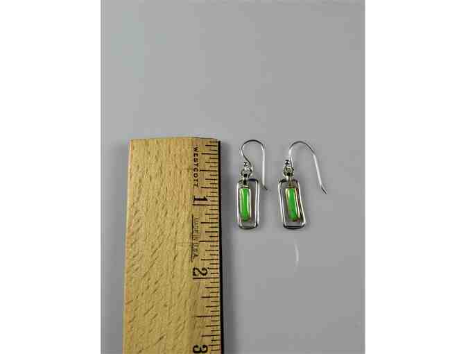 Chalk Green Turquoise  Sterling Necklace & Earrings