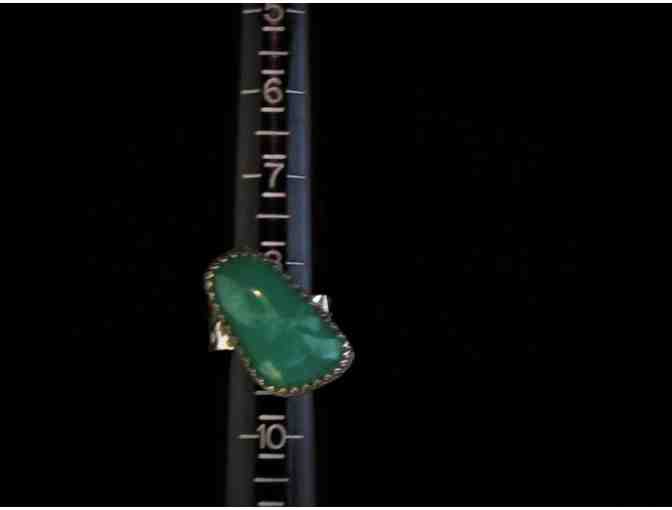 Handcrafted Chrysoprase Sterling Silver Ring