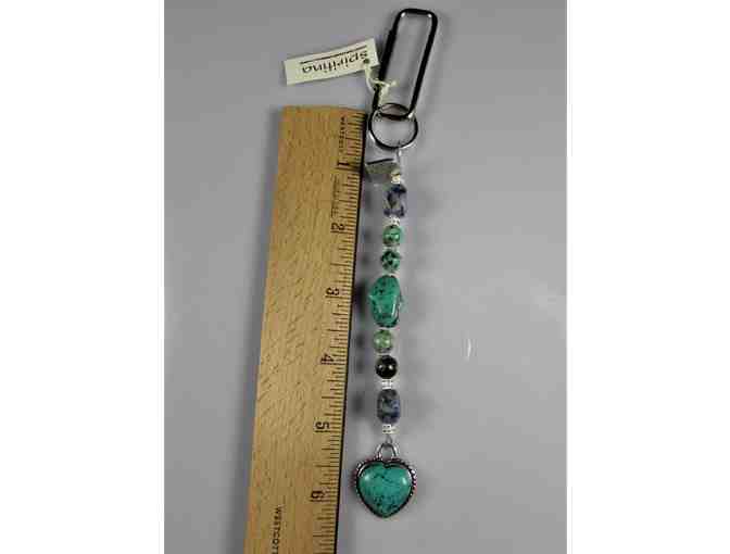 Turquoise Heart Key Chain