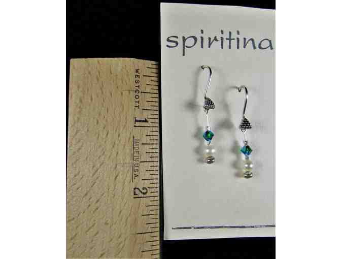 Freshwater Pearl & Crystal Earrings