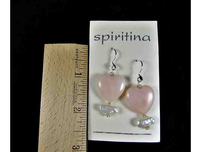 Peruvian Opal Heart Earrings