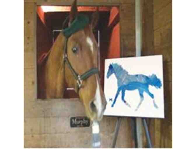 Unique Art - Painted by a Horse